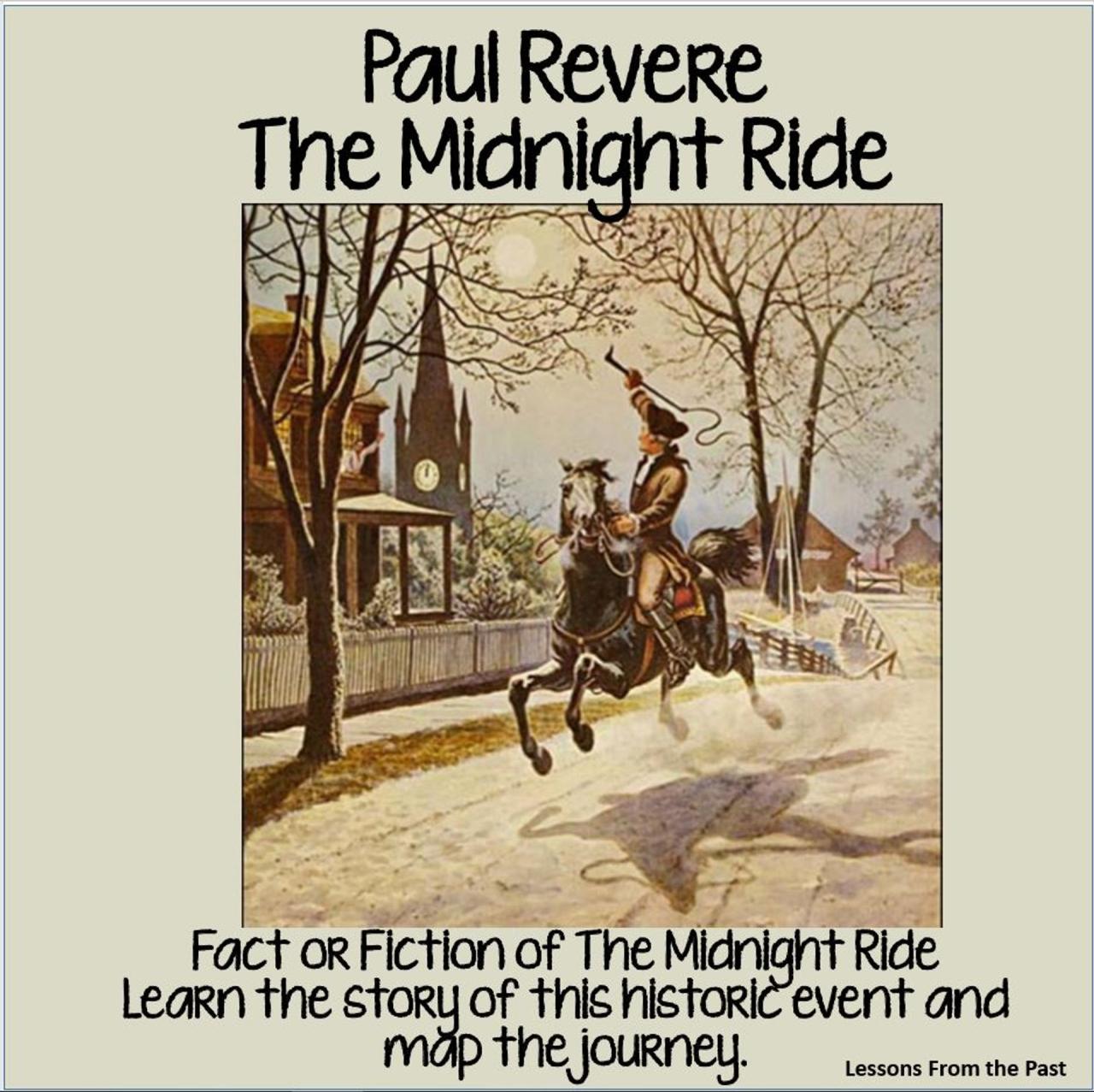 Paul revere's ride poem answer key