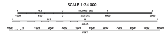 Map scale 1000 kilometre mapping metres