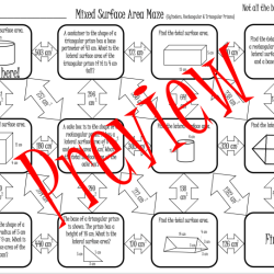 Surface area of prisms and cylinders answer key